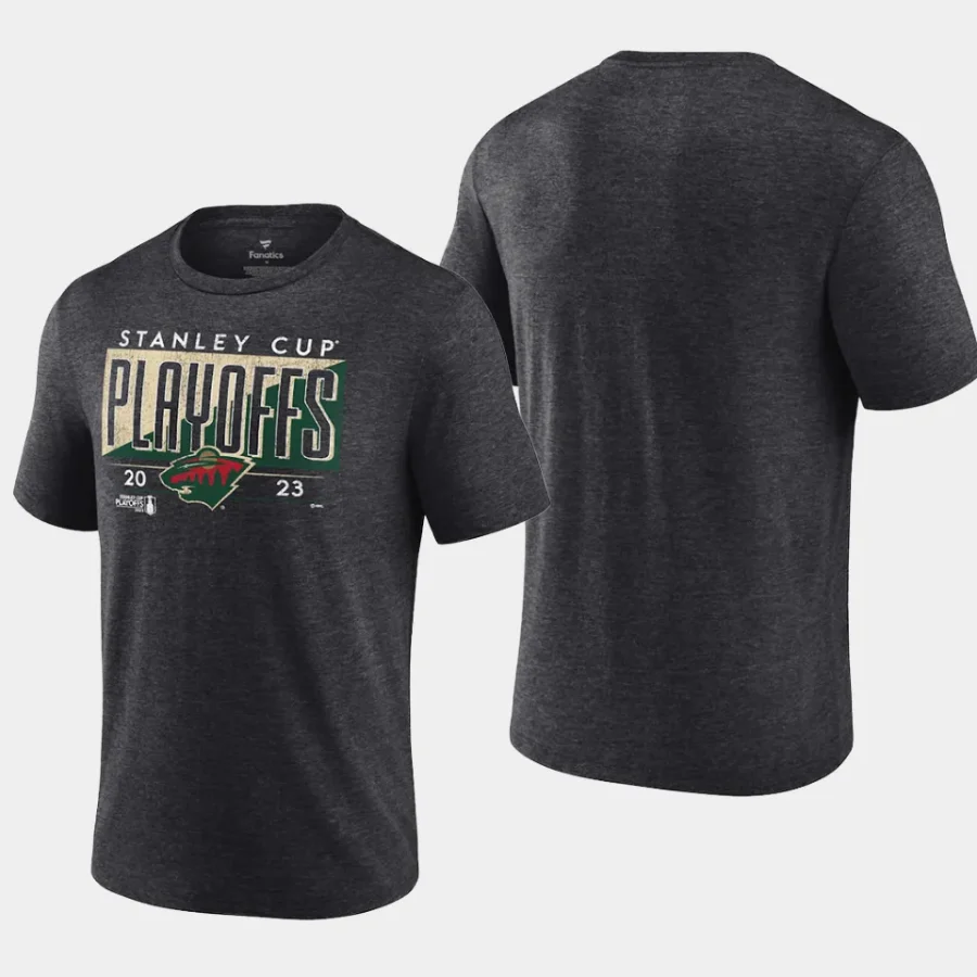 wild black 2023 stanley cup playoffs t shirt