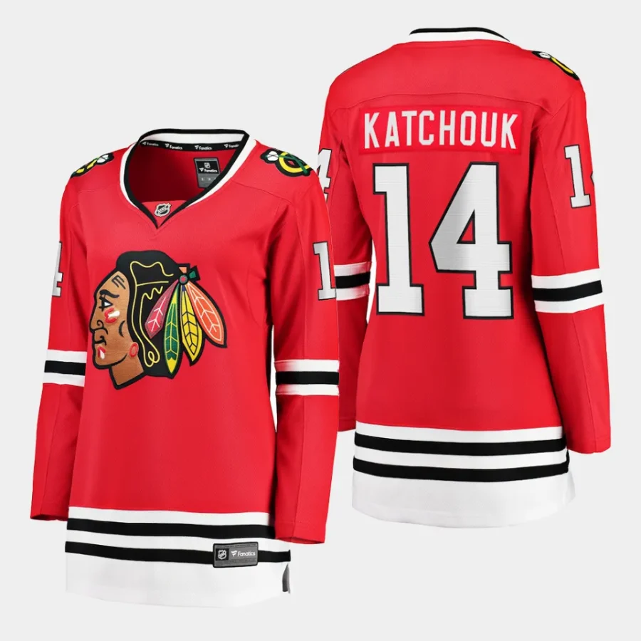 women blackhawks boris katchouk red home breakaway player jersey