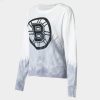 women boston bruins concepts sport gray white orchard tie dye long sleeve t shirt