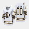 women bruins custom white 2023 24 100th anniversary premier breakaway player jersey