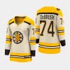 women bruins jake debrusk cream 2023 24 100th anniversary premier breakaway player jersey