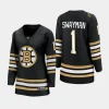 women bruins jeremy swayman black 2023 24 100th anniversary premier breakaway player jersey