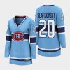 women canadiens juraj slafkovsky blue 2022 special edition 2.0 breakaway player retro jersey