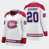 women canadiens juraj slafkovsky white away 2022 nhl draft jersey