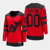 women devils custom red 2024 nhl stadium series breakaway player jersey