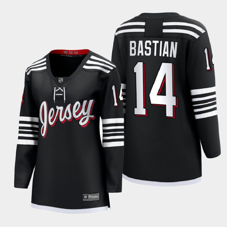 women devils nathan bastian black 2022 alternate premier jersey