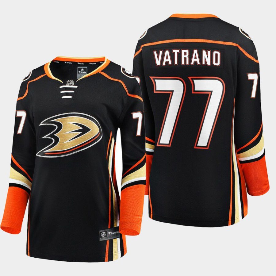 women ducks frank vatrano black home breakaway player jersey