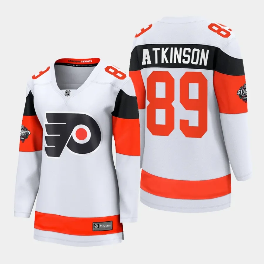 women flyers cam atkinson white 2024 nhl stadium series breakaway player jersey