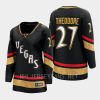 women golden knights shea theodore black 2022 special edition 2.0 breakaway retro jersey