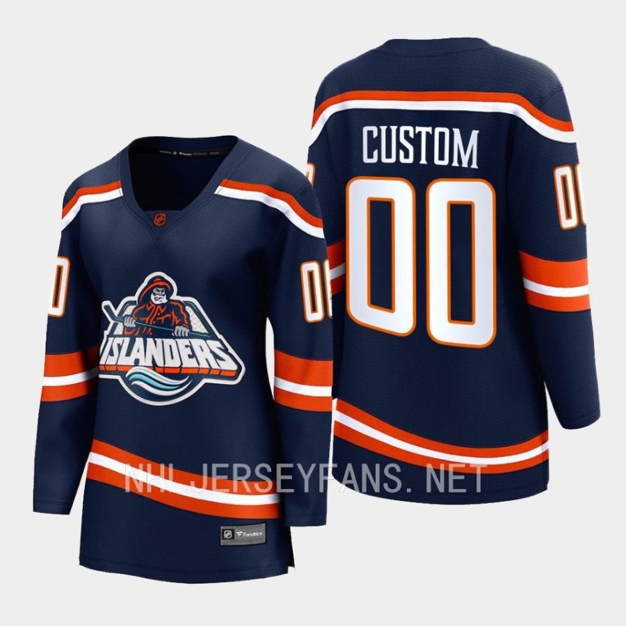 women islanders custom navy 2022 special edition 2.0 breakaway retro jersey