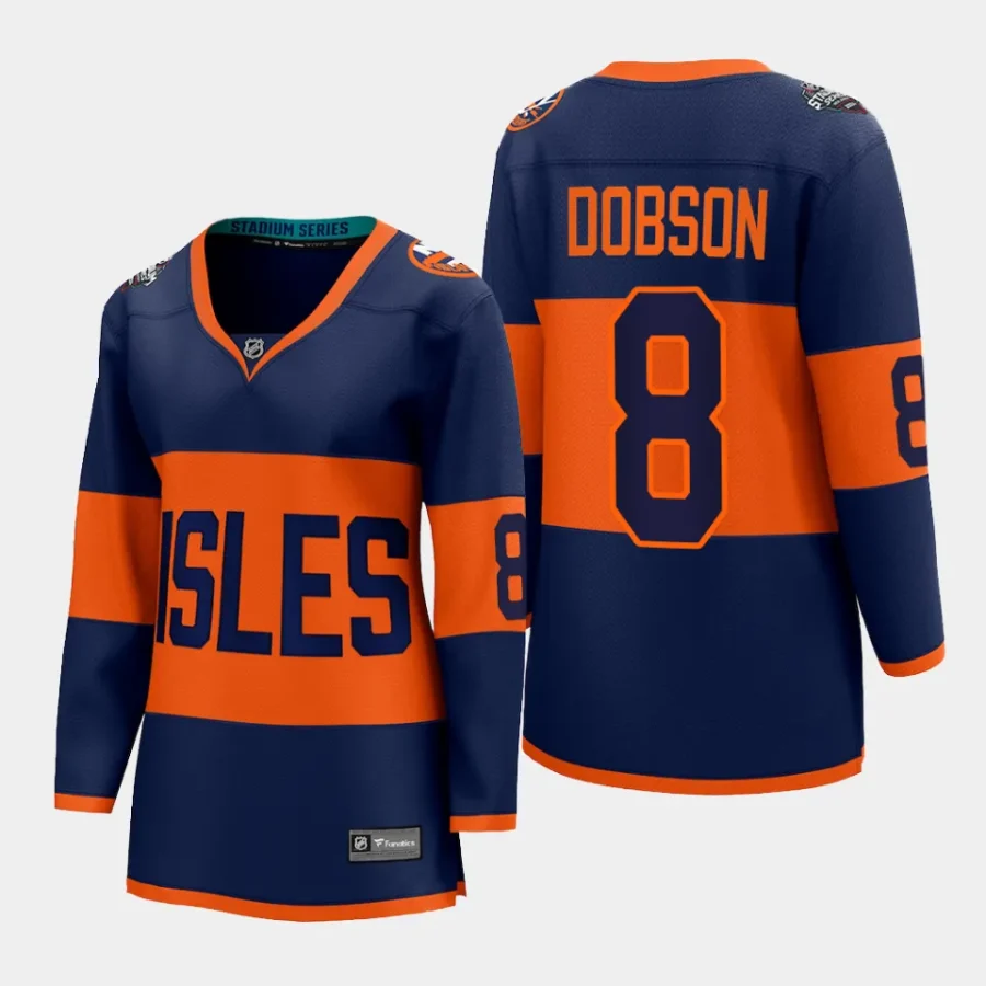 women islanders noah dobson navy 2024 nhl stadium series breakaway player jersey