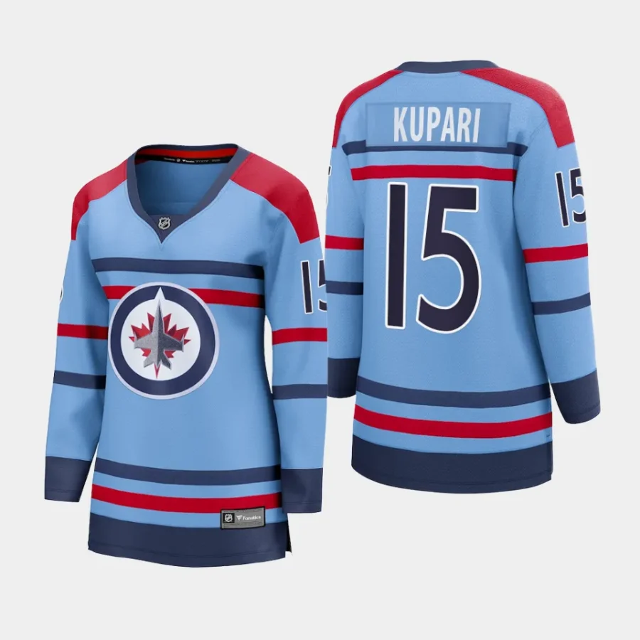 women jets rasmus kupari light blue 2023 24 rcaf centennial premier breakaway player jersey