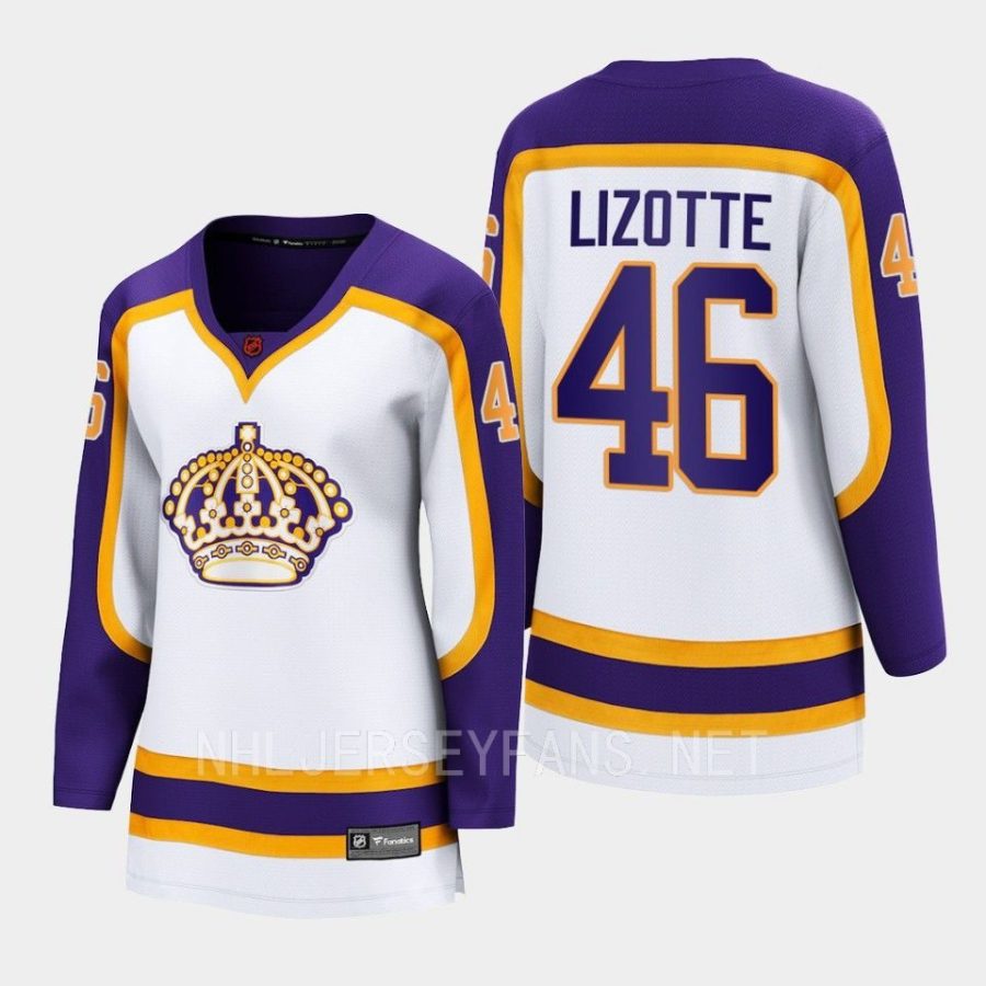 women kings blake lizotte white 2022 special edition 2.0 breakaway retro jersey