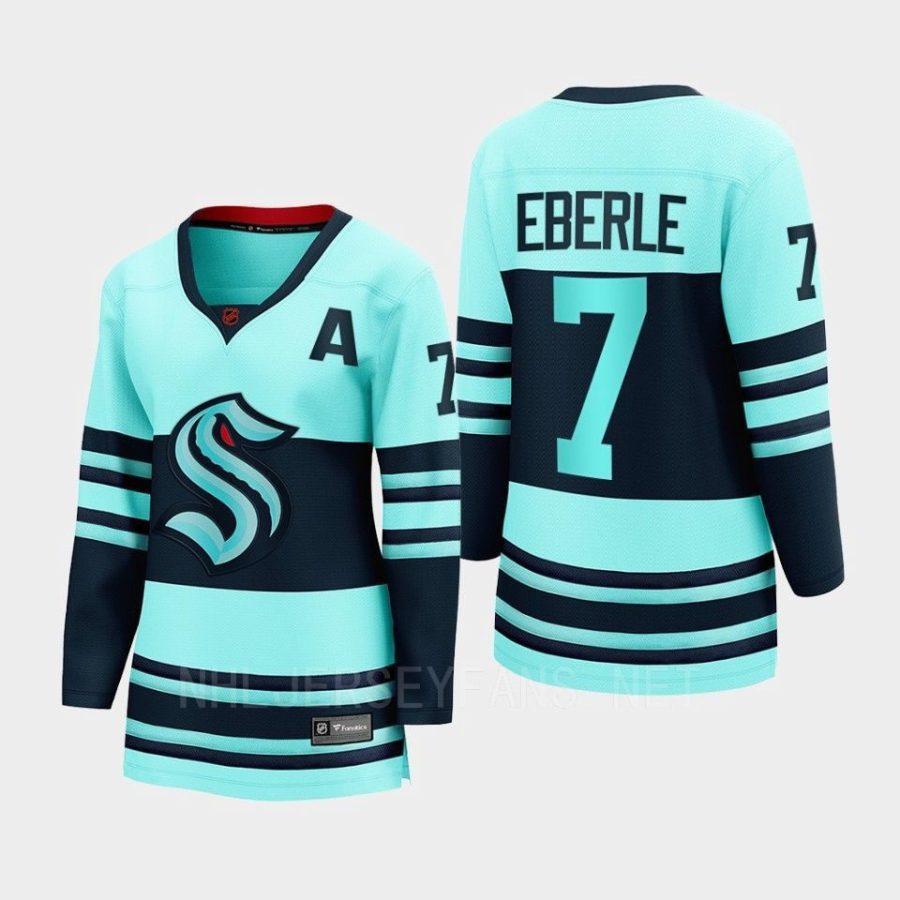 women kraken jordan eberle ice blue 2022 special edition 2.0 breakaway player retro jersey