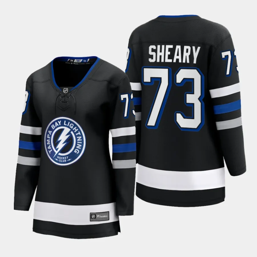 women lightning conor sheary black 2023 24 alternate premier breakaway jersey