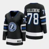 women lightning emil lilleberg black 2023 24 alternate premier breakaway jersey