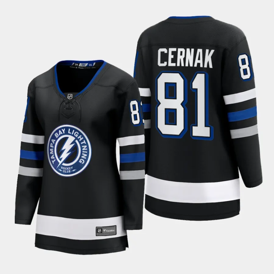 women lightning erik cernak black 2023 24 alternate premier breakaway jersey