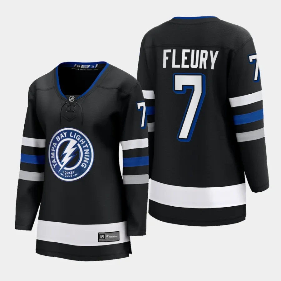 women lightning haydn fleury black 2023 24 alternate premier breakaway jersey