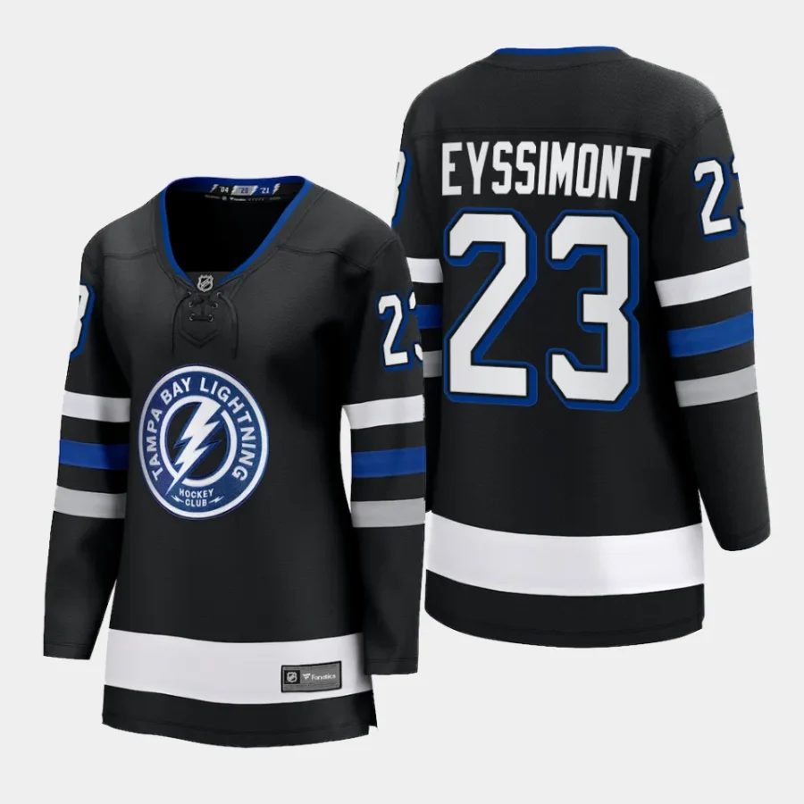 women lightning mikey eyssimont black 2023 24 alternate premier breakaway jersey