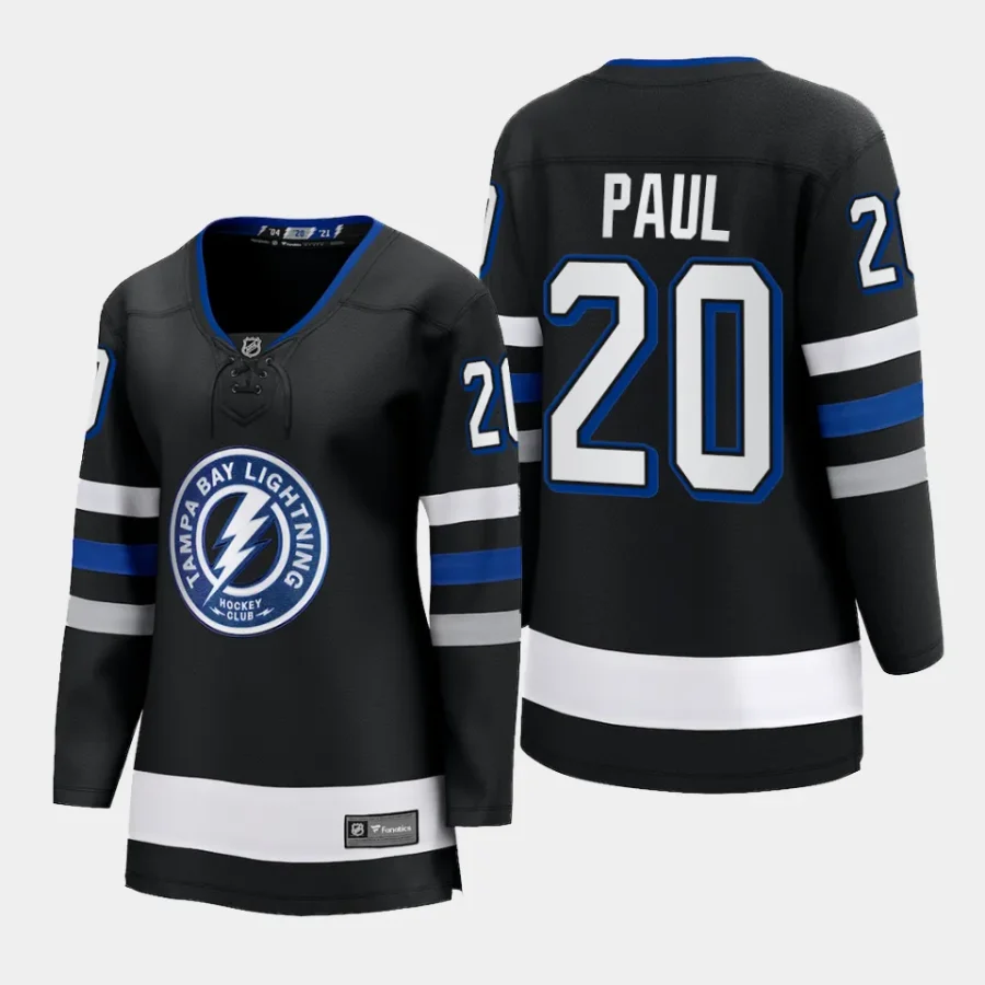 women lightning nick paul black 2023 24 alternate premier breakaway jersey