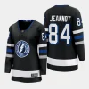 women lightning tanner jeannot black 2023 24 alternate premier breakaway jersey