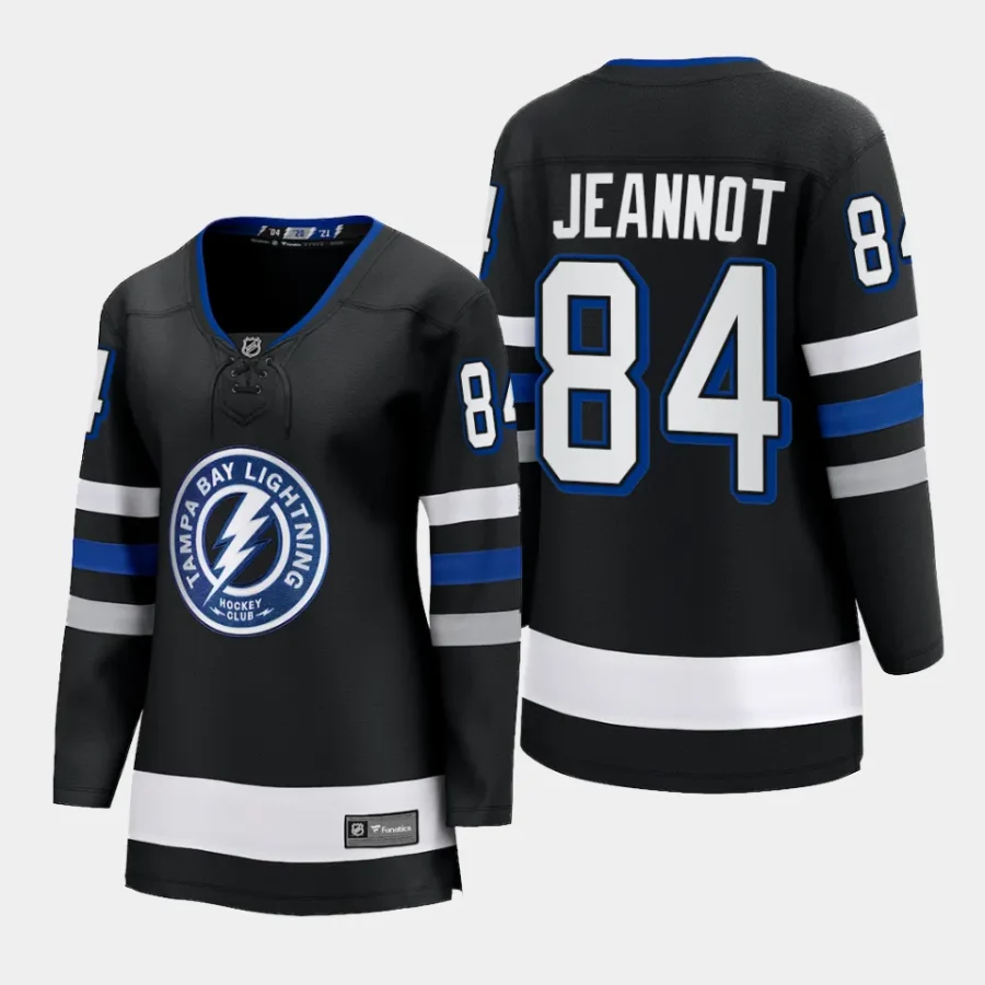 women lightning tanner jeannot black 2023 24 alternate premier breakaway jersey