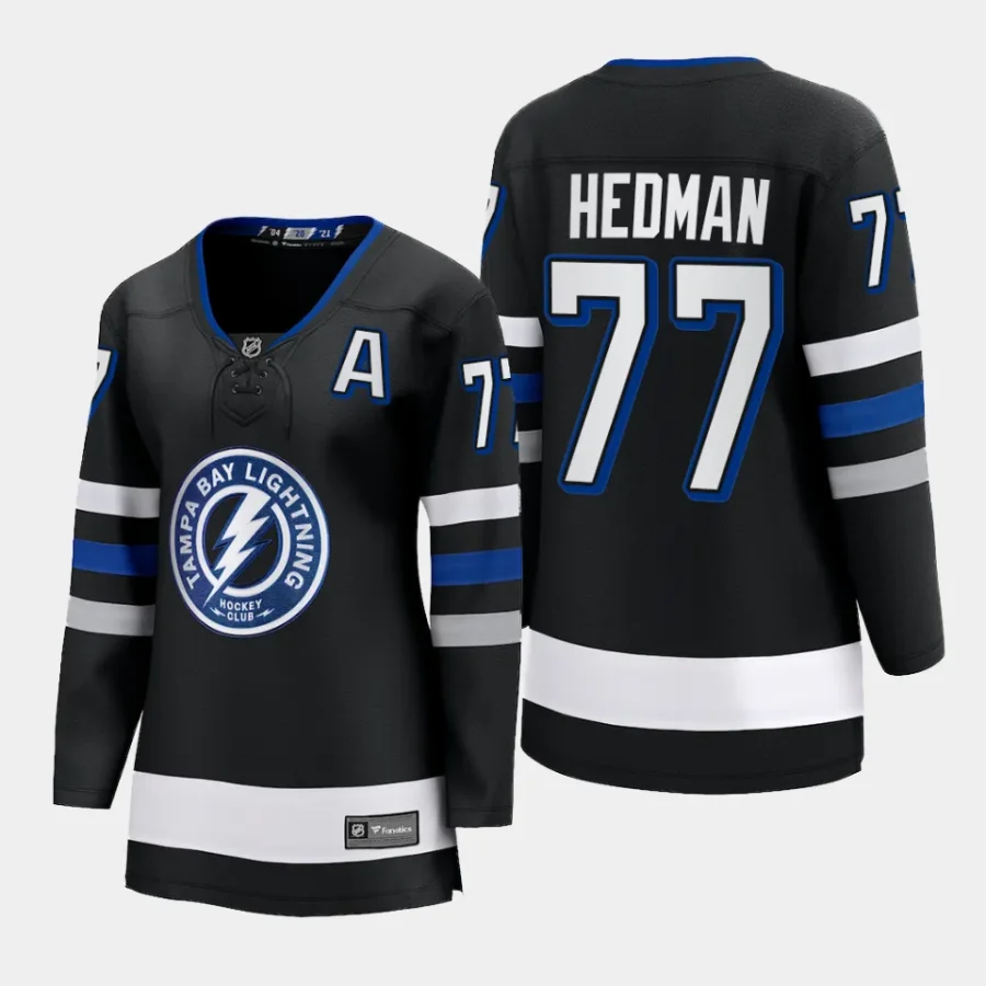 women lightning victor hedman black 2023 24 alternate premier breakaway jersey