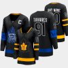 women maple leafs john tavares black 2022 alternate drew house reversible jersey