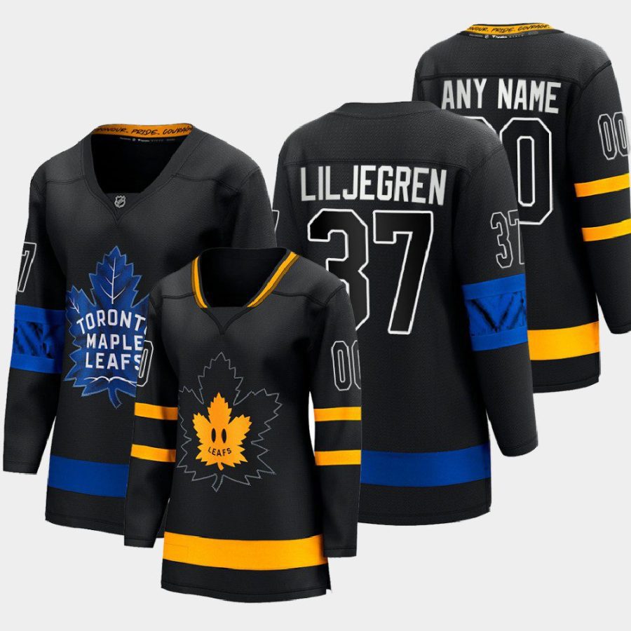 women maple leafs timothy liljegren black 2022 alternate drew house reversible jersey