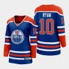 women oilers derek ryan royal 2022 23 home premier breakaway player jersey