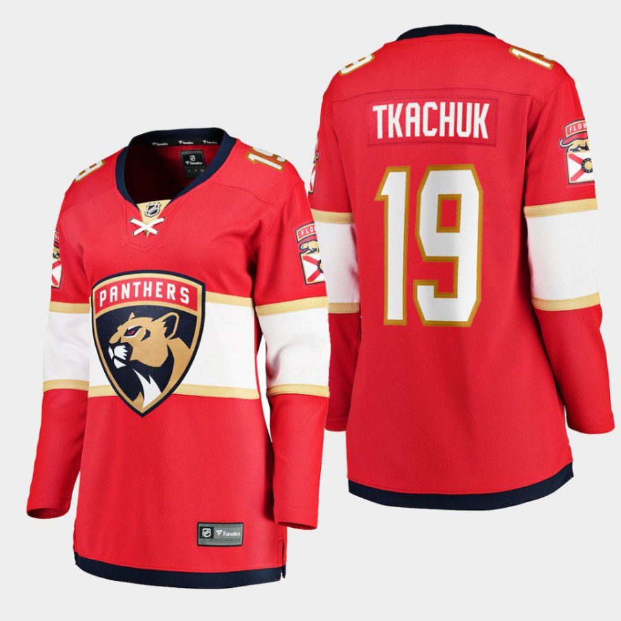 women panthers matthew tkachuk red home breakaway player jersey