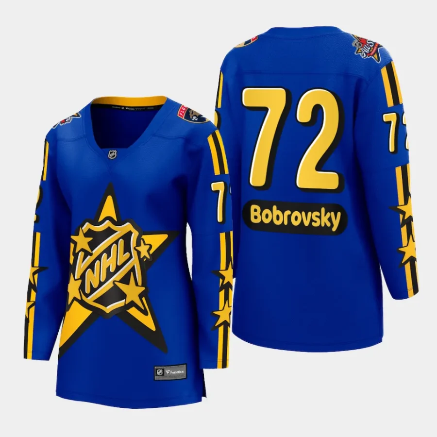 women panthers sergei bobrovsky blue 2024 nhl all star game breakaway jersey