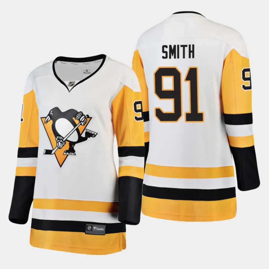 women penguins reilly smith white away breakaway player jersey