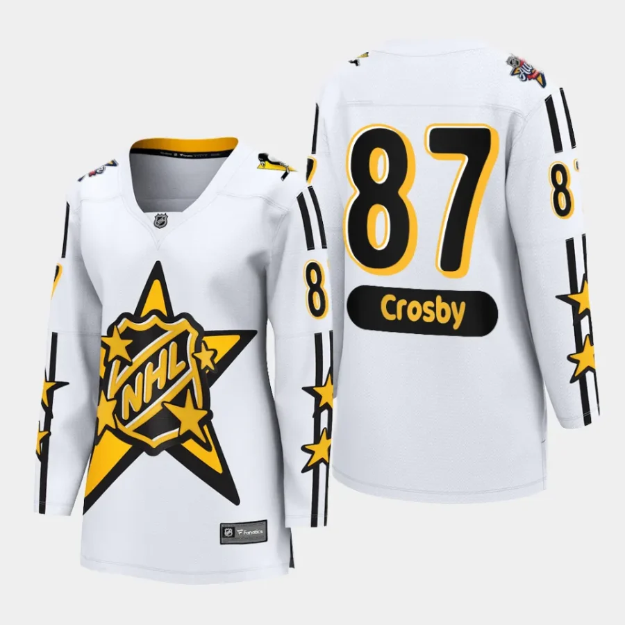 women penguins sidney crosby white 2024 nhl all star game breakaway jersey