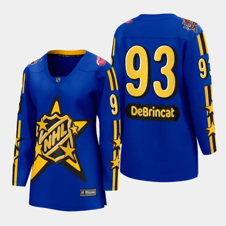 women red wings alex debrincat blue 2024 nhl all star game breakaway jersey