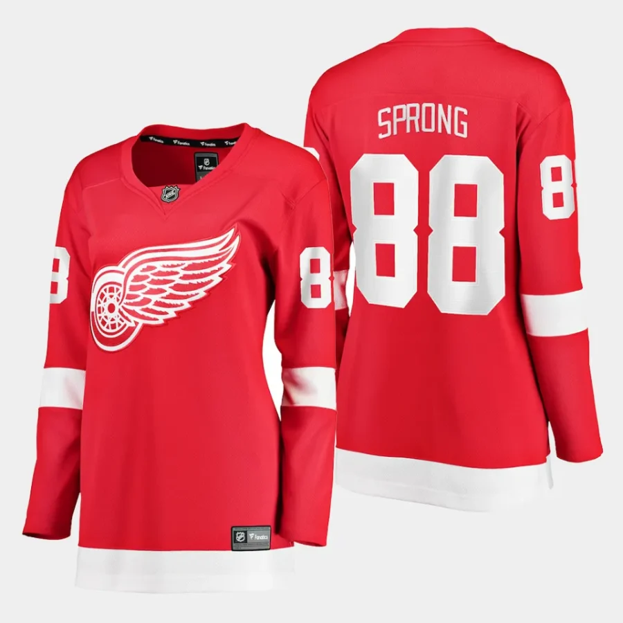 women red wings daniel sprong red home breakaway player jersey