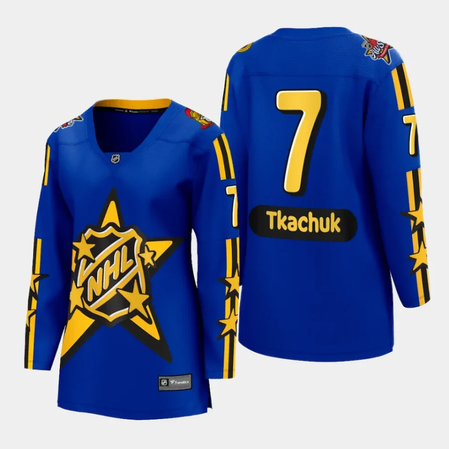 women senators brady tkachuk blue 2024 nhl all star game breakaway jersey