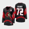 women senators thomas chabot black 2022 special edition 2.0 breakaway retro jersey