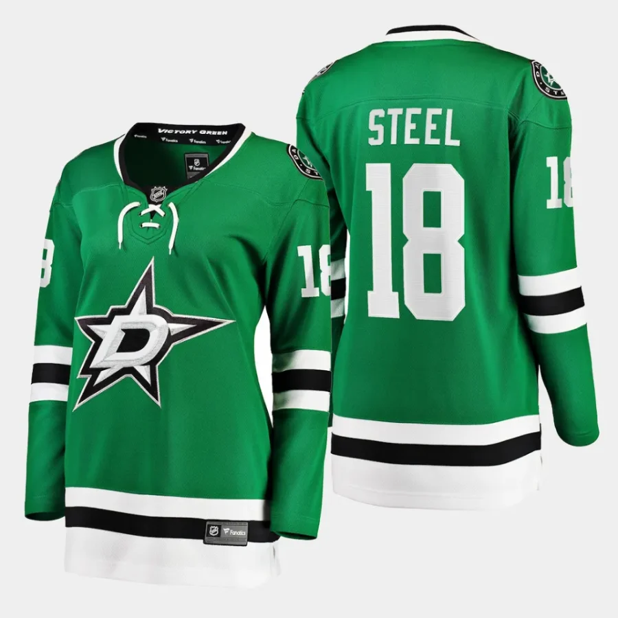 women stars sam steel kelly green home breakaway player jersey