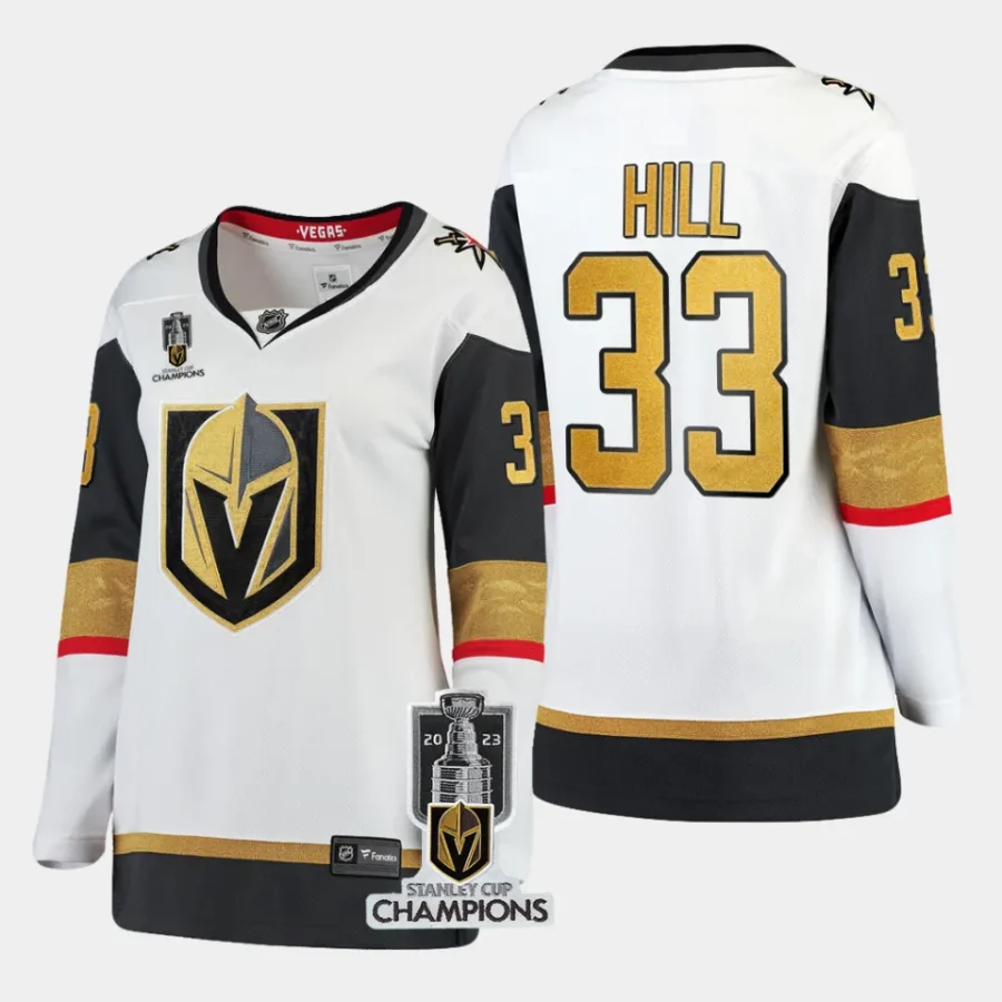 women vgk adin hill white 2023 stanley cup champions away jersey