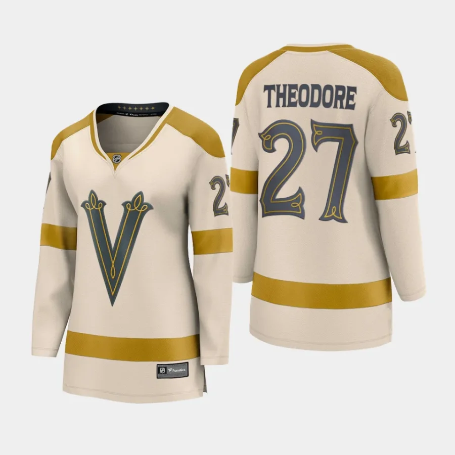 women vgk shea theodore cream 2024 nhl winter classic breakaway player jersey