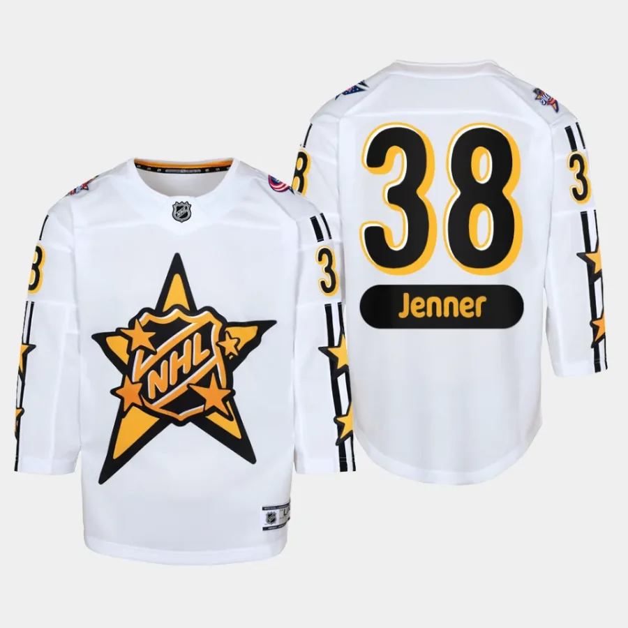 youth blue jackets boone jenner white 2024 nhl all star game premier jersey