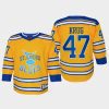 youth blues torey krug yellow 2022 special edition 2.0 replica retro jersey