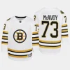 youth bruins charlie mcavoy white 2023 24 100th anniversary premier player jersey