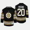 youth bruins jayson megna black 2023 24 100th anniversary premier player jersey