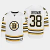 youth bruins patrick brown white 2023 24 100th anniversary premier player jersey