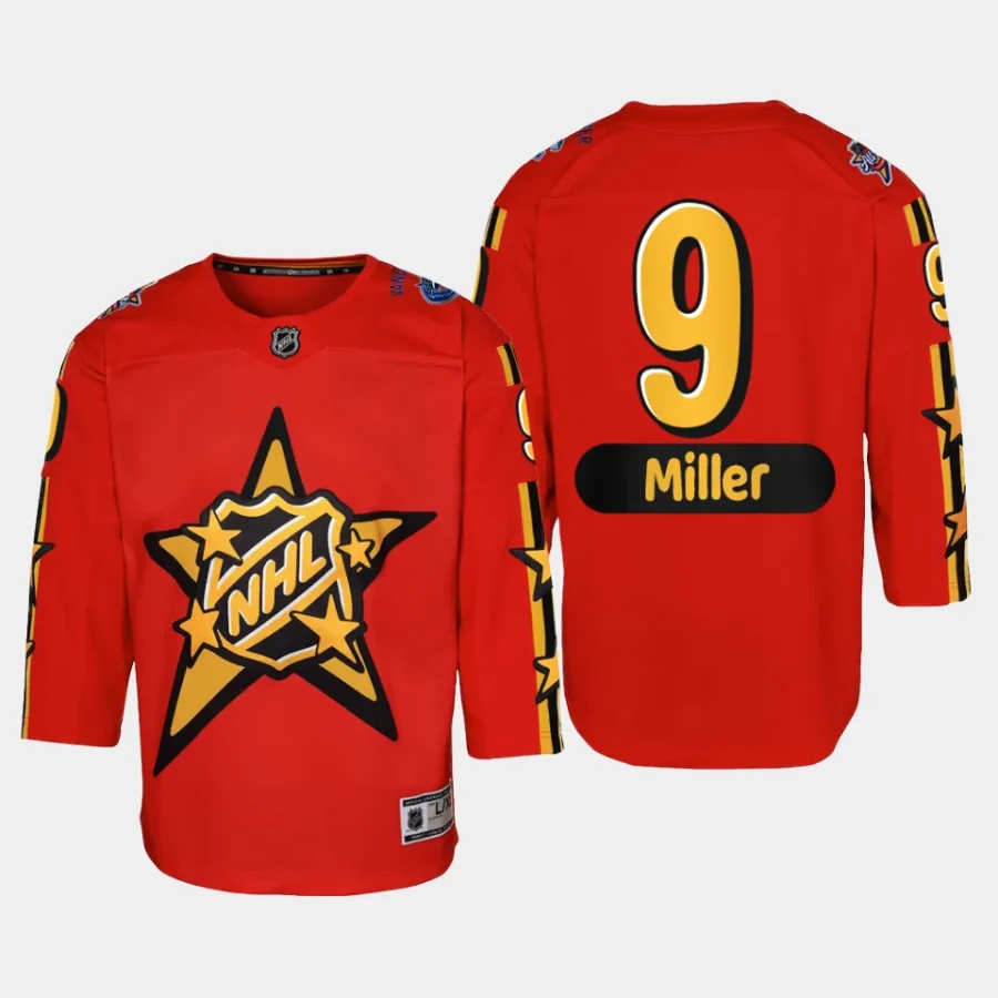 youth canucks j.t. miller red 2024 nhl all star game premier jersey