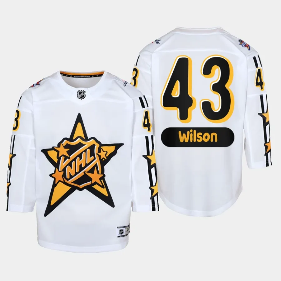 youth capitals tom wilson white 2024 nhl all star game premier jersey