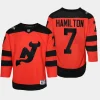 youth devils dougie hamilton red 2024 nhl stadium series premier player jersey