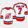 youth devils dougie hamilton white 2022 special edition 2.0 premier retro jersey